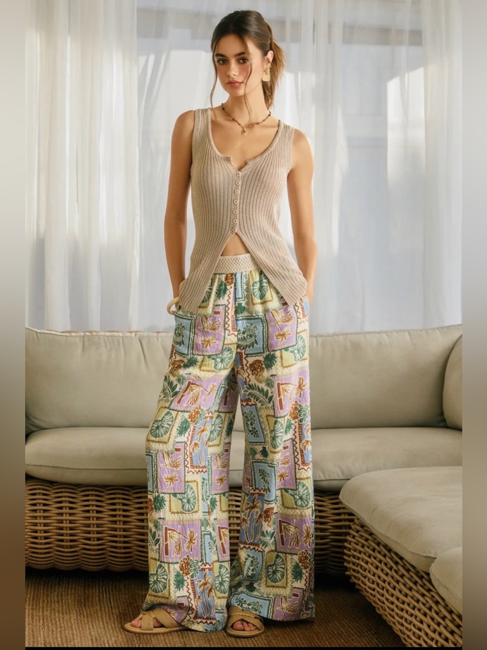 Tropical Seashell Pants